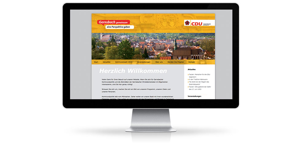 Relaunch Webseite der CDU Gernsbach