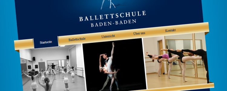 Ballettschule Baden-Baden ist mit einem eigenen Redaktionssystem cms ausgestattet