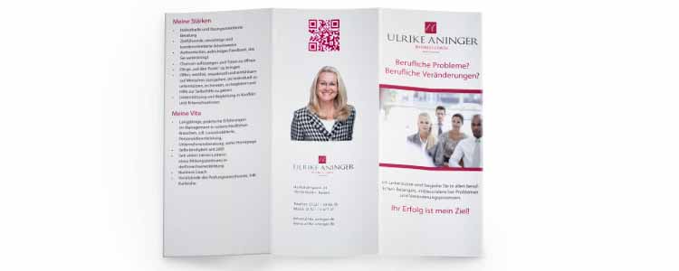 Flyer für Ulriker Aninger aus Baden-Baden erstellt